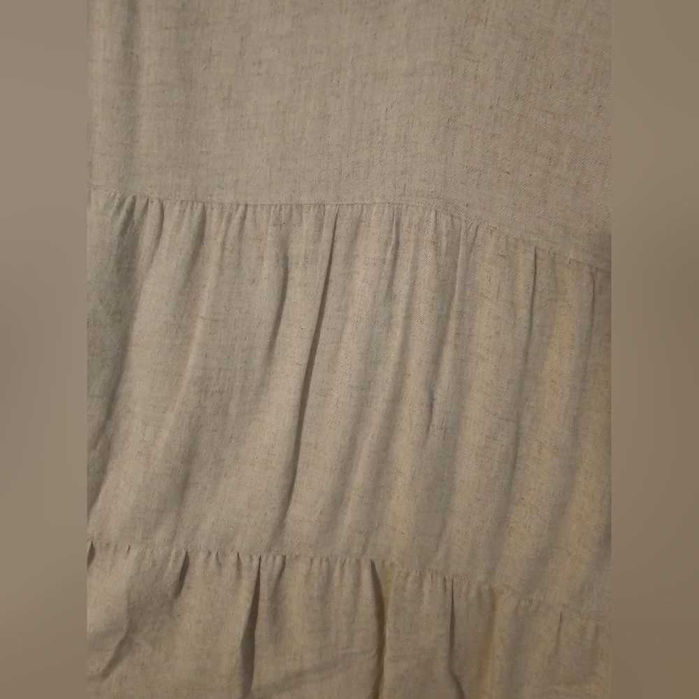 Abercrombie & Fitch Cream Pleated Mini Sundress | Medium - Picture 2 of 4